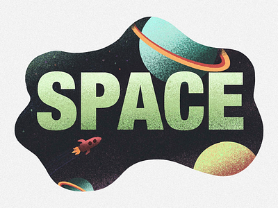 SPACE - PROCREATE ART art digitalart drawing ipadpro painting procreate scene space