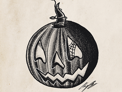 Artober Pumpkin artober halloween illustration ipadproart october procreate pumpkin