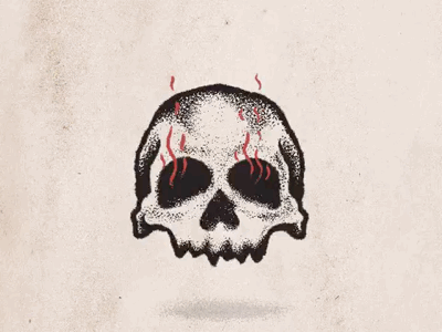 Skull + smoke animation animation artist drawing illustration ipadproart procreate5 skull