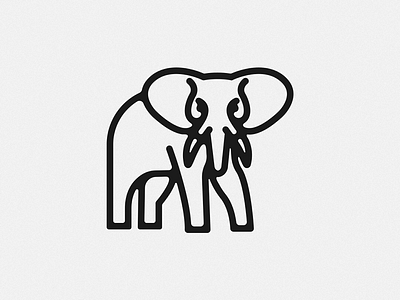 Simple elephant logo
