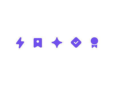 Badge Icons branding icon purple ui
