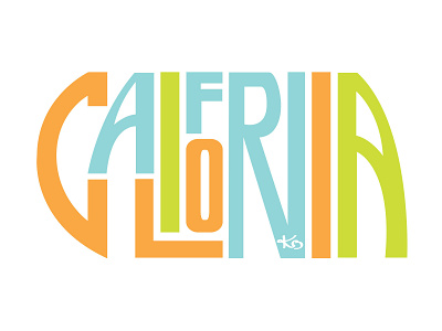 California beach california color design good vibes illustration lettering lettering art lettering artist letters typography