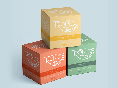 Tropics Sparking Water Packaging