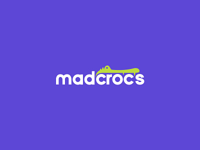 Dribbble Madcrocs blue crocs green logo simple