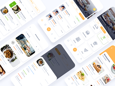 InMenu - Mobile waiter application app application cafe food inmenu menu design orange order pay payment restaurant yellow
