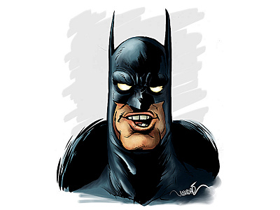 The Batman batman cartoon cintiq illustration sketch vandre