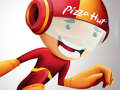 Speed Hut color illustration paint pizza hut speed hut vandre