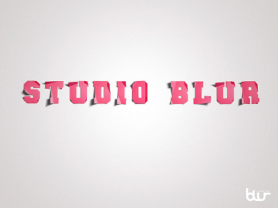 Studio Blur blur typography vandre