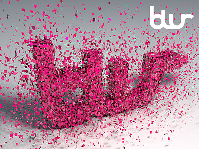 Post-it Studio Blur 3d blur cinema 4d explosion illustration post it render vandre