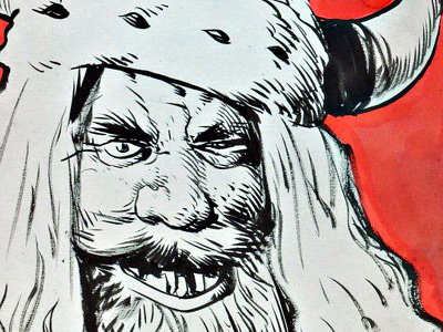 The Viking nanquin red sketch sketchbook vandre viking