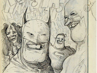 DC Super Laughter sketchbook