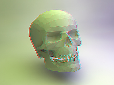Skull Polygon 3d