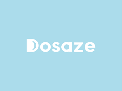 Logotype for Dosaze branding design flat logo moon night sleep wordmark
