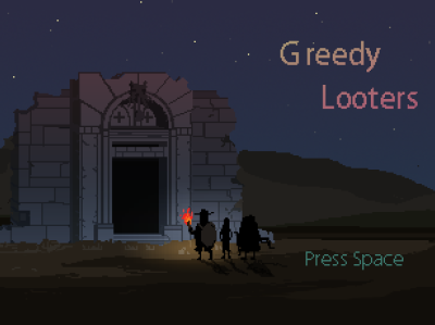 Greedy Looters game illustration pixelart