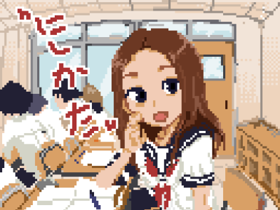 Takagi illustration pixelart