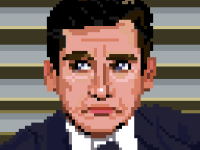 Michael Sccot illustration pixelart