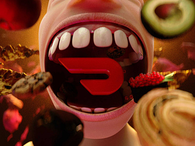 7 deadly sins of the internet_Glutton 3d art c4d concept art illustration