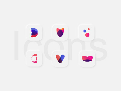 Icon set appicon colours design freebie icon icons pack iconset ios minimal vectors