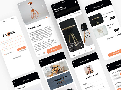 Furniture Ecommerce app design chair design ecommerce app ecommerce design furniture app furniture store ios minimal sofa ui uiux uiuxdesign ux