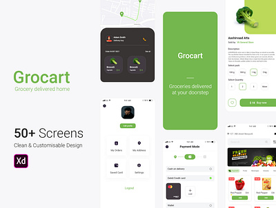 Grocart Grocery design grocery grocery app ios ios app design mobile app design ui ux