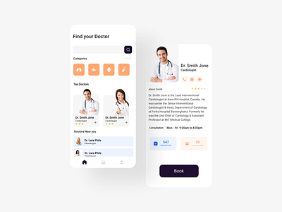 Doctor Appointment 2020trend appdesign appointment booking design doctor app mobileapps ui uiux uiuxdesign ux