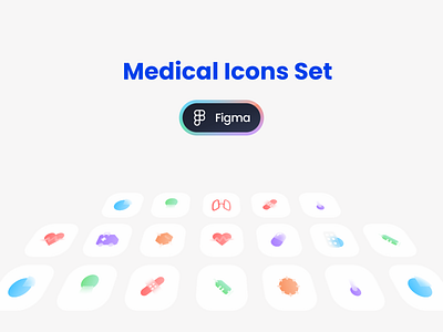 Medical frosted icon set 2021 appicons design figma figmafreebie frostedicons glasseffect hospital icon icon design iconography iconpack icons iconset lungs medical pills trending ui uiux