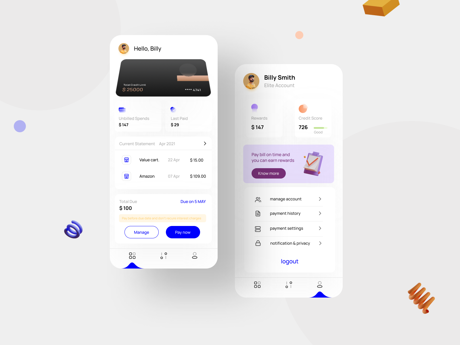 credit-card-bill-payment-ui-by-ashish-sharma-on-dribbble