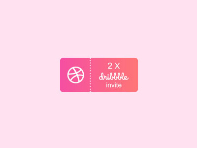 Dribbble Invite 2invites 2xinvites appicon apps designer dribbble illustrator instagram invite logodesign ui