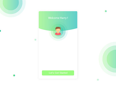 Welcome Page app dsign ios materialdesign minimal productdesign ui ux welcome