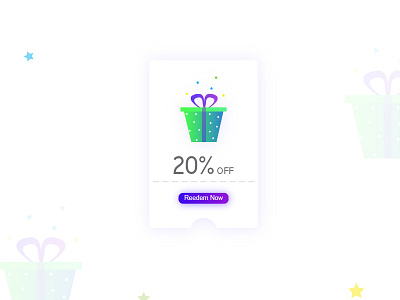 Gift Coupon card coupon dailyuichallenge gift minimaldesign ui ux