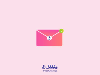 Dribbble Invite 2invites 2xinvites appicon apps designer dribbble illustrator instagram invite logodesign ui