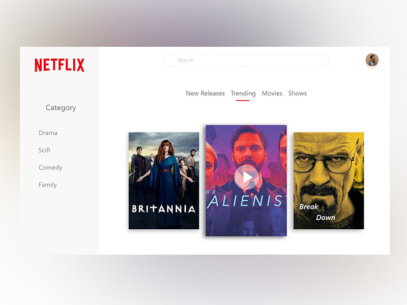 Netflix web app by Ashish Sharma on Dribbble