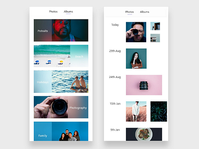 Gallery adobexd appdesign dailyui dailyuichallenge design gallery ios minimal ui uidesign uidesigner ux