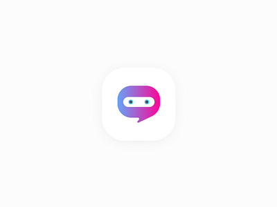 Chat bot ai app appicon chatbot design icon ios personalassistant simple sketchapp