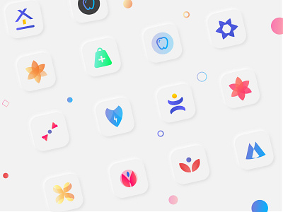 App icons Skeumorphic design ai android app appicon appicons design freebie icon illustrator ios logo mark minimal minimalist neumorphic skeumorphic skeumorphism ui ux vector