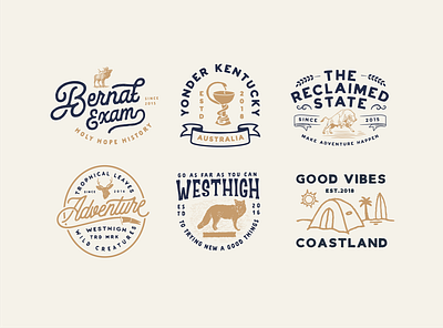 Vintage Logos Collection app branding design graphic design icon illustration logo typography ui ux vector