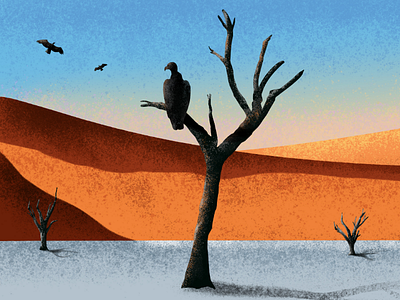 Death desert adobe photoshop desert illustration illustrator sketch speed painting