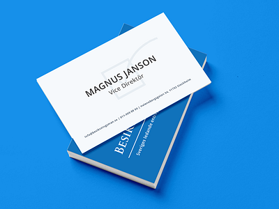 Besiktningsman.se business card brand branding business card identity mockup relaunch
