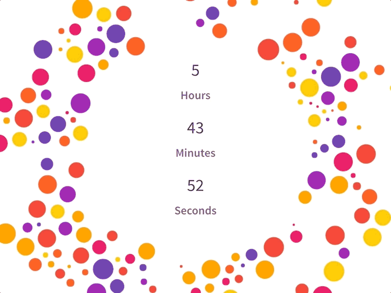 Daily UI #014 - Countdown Timer animation canvas countdown css dailyui html practice timer web