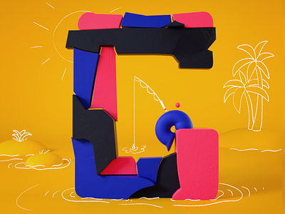 G 2d 36 days of type 36days 3d character character design cinema4d illustration octane type typography