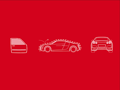 Automotive Icons automotive car cars icon icons line art outlines vector