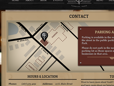 Contact Page Map