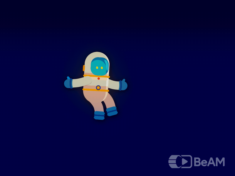 Astronaut 2d 2d animation 2d animation after effect amimation animation animation 2d art center astronaut character animation design dribble flow illustration motion animation vector