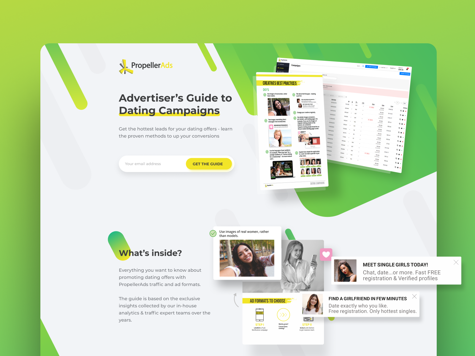 Landing Page PropellerAds by Serhii Ihnatenko on Dribbble