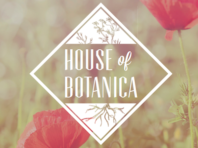 House of Botanica Logo botanical floral illustration photo