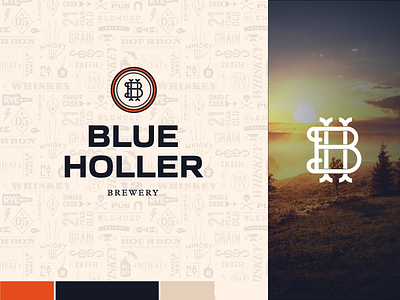 Blue Holler Brewery branding design icon logo logo lockup logo mark monogram pattern symbol typography vector