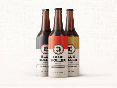 Blue Holler Brewery - More Beer Labels beer beer bottle beer label bottle branding design icon identity identity design label logo logo lockup logo mark logodesign monogram packaging typography vector