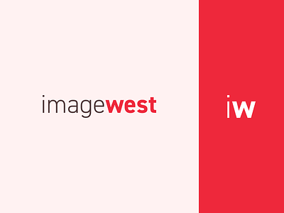 Imagewest 02 brand identity branding clean design icon identity identity design logo logo mark logotype logotype design red