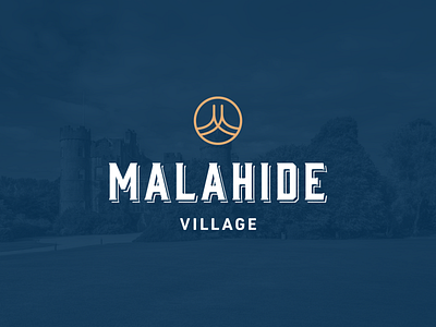 Malahide Village Logo branding icon ireland lockup logo logo design m typography vector village