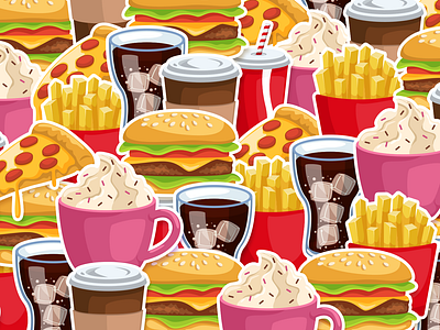 Food cartoons design food icon illustration vector